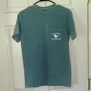 Green outdoors comfort colors shirt size small
